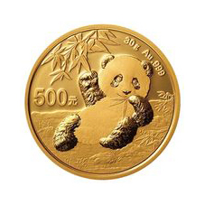 2020年熊猫500元金币