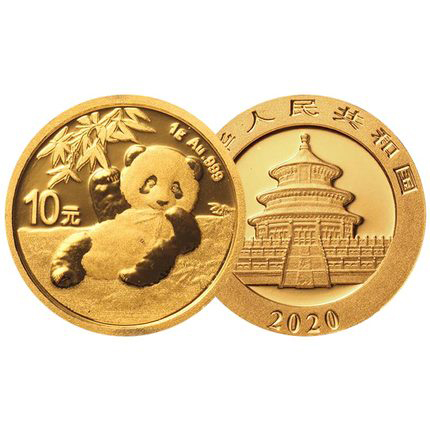 2020熊猫10元金币